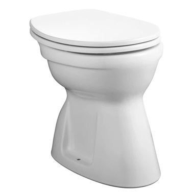 Alföldi Bázis Easy WC lapos 36x50x39,5 cm, alsó, fehér