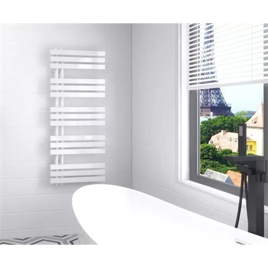 Arezzo design Horizont Slim törölközőszárító acél radiátor 1200x500 mm, matt fehér