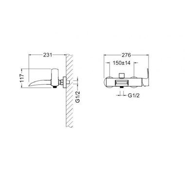 Arezzo Design Wakefield Cascade kádtöltőcsaptelep