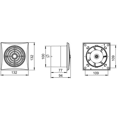 Awenta WZ100TSilence ventilátor silence időzítős