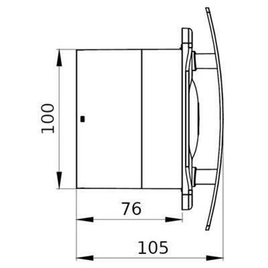Awenta WEB100H Escudo ventilátor páraérzékelős