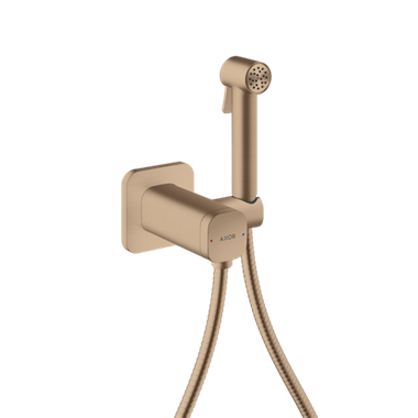 Axor Bidette Showers kevertvizes bidé kézizuhany, 1jet, soft square, zuhanytartóval és 1,25 m-es zuhanytömlővel
