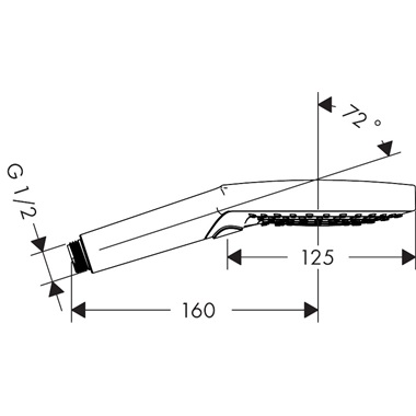 Axor ShowerSolutions 120 kézizihany 3 jet