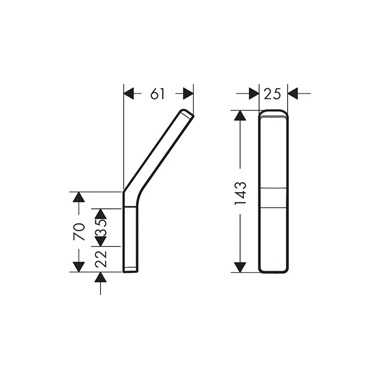 Axor universal akasztó