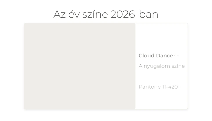 A 2026-os év színe: nyugalmat sugároz
