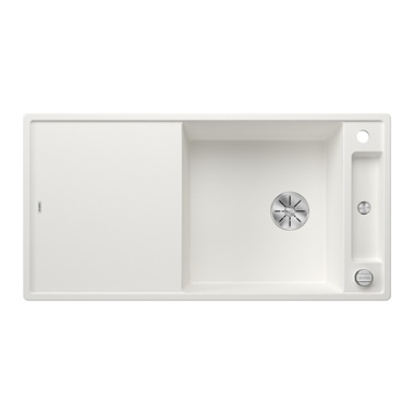 Blanco Axia III XL 6 S silgranit mosogatótálca 100x51x20,2 cm, fehér, üveg vágólappal, excenterrel