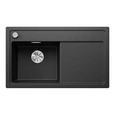 Blanco Zenar 45 S silgranit mosogatótálca 86x51x20,2 cm, balos medencével, antracit, tartozék nélkül, excenterrel