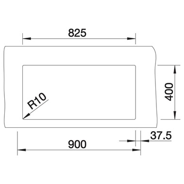 Blanco Claron 400/400-U mosogatótálca 86,5x44x19,9 cm, fényes  rozsdamentes acél