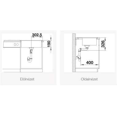 Blanco Dalago 6-F Silgránit mosogató távműködtetővel, fehér 60,5x50 cm Blanco Dalago 6-F Silgránit mosogató távműködtetővel, fehér 60,5x50 cm