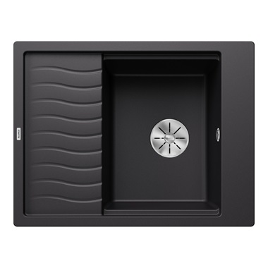 Blanco Elon 45 S silgranit mosogatótálca 65x50x20,2 cm, fekete, excenter nélkül