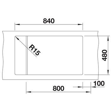 Blanco Elon XL 8 S silgranit mosogatótálca 86x50x20,2 cm, tartufo, excenter nélkül