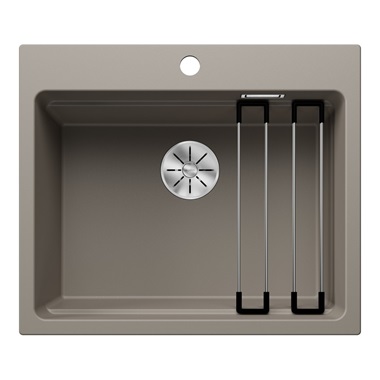 Blanco Etagon 6 silgranit mosogatótálca 60x51x23,2 cm, tartufo, tartozékokkal, excenter nélkül