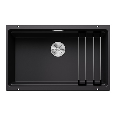 Blanco Etagon 700-U silgranit mosogatótálca 73x46x21,2 cm, fekete, tartozékokkal, excenter nélkül