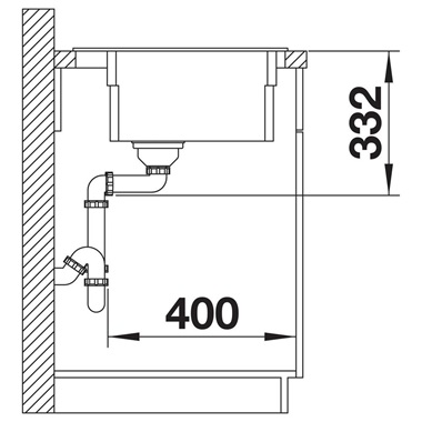 Blanco Etagon 8 silgranit mosogatótálca 78x51x23,2 cm, antracit, tartozékokkal, excenter nélkül