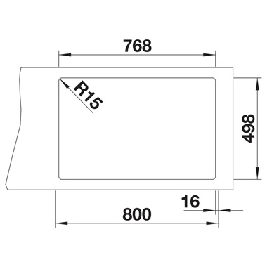 Blanco Etagon 8 silgranit mosogatótálca 78x51x23,2 cm, antracit, tartozékokkal, excenter nélkül