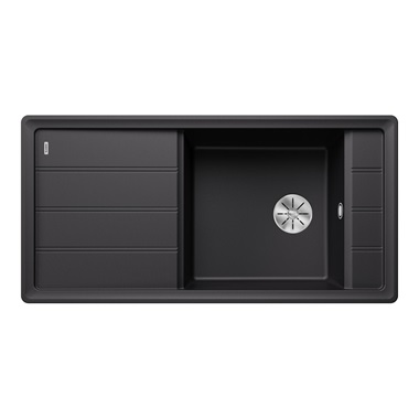 Blanco Faron XL 6 S silgranit mosogatótálca 100x50x21,2 cm, fekete, tartozékok nélkül, excenter nélkül