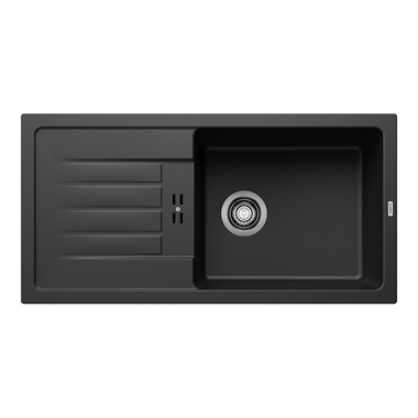 Blanco Favum XL6 S silgranit mosogatótálca 86x43,5x19,2 cm, fekete, tartozék nélkül, excenter nélkül