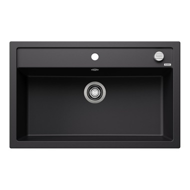 Blanco gránit Dalago 8 mosogatótálca 81,5x51x20,2 cm, fekete, excenterrel