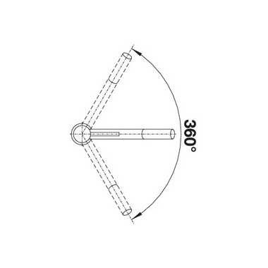Blanco Kano álló magasnyomású mosogatócsaptelep antracit ,króm