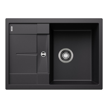 Blanco Metra 45 S Compact silgranit mosogatótálca 68x50x20 cm, fekete, excenter nélkül