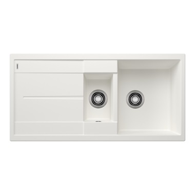 Blanco Metra 6 S silgranit mosogatótálca 100x50x20 cm, fehér, excenter nélkül