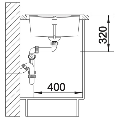Blanco Metra XL 6 S silgranit mosogatótálca 100x50x20,2 cm, palaszürke, excenter nélkül