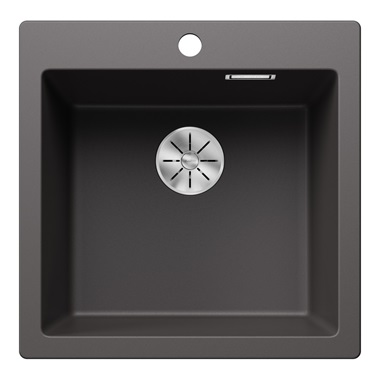 Blanco Pleon 5 silgranit mosogatótálca 51,5x51x23,2 cm, palaszürke, tartozékok nélkül, excenter nélkül