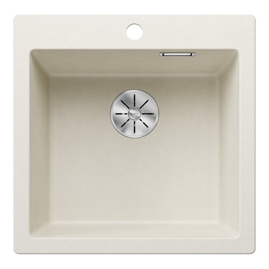 Blanco Pleon 5 silgranit mosogatótálca 51,5x51x23,2 cm, törtfehér, tartozékok nélkül, excenter nélkül