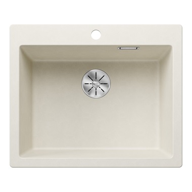 Blanco Pleon 6 silgranit mosogatótálca 61,5x51x23,2 cm, törtfehér, tartozékok nélkül, excenter nélkül