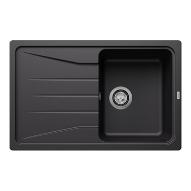 Blanco Sona 45 S silgranit mosogatótálca 78x50x20,2 cm, fekete, excenter nélkül