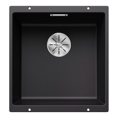 Blanco Subline 400-U silgranit mosogatótálca 43x46x20,2 cm, fekete, excenter nélkül