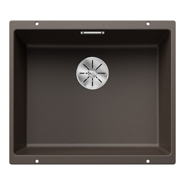 Blanco Subline 500-U silgranit mosogatótálca 53x46x20,2 cm, kávé, excenter nélkül
