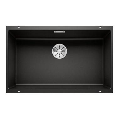 Blanco Subline 700-U silgranit mosogatótálca 73x46x 20,2 cm, fekete, excenter nélkül