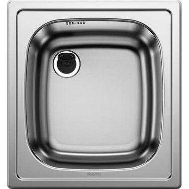 Blanco Top EE 4x4 mosogatótálca 43,5x47x15,9 cm natúr rozsdamentes acél, excenter nélkül, 1 1/2" lefolyóval