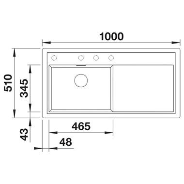 Blanco Zenar XL 6 S silgranit mosogatótálca 100x51x20,2 cm balos, vulkánszürke