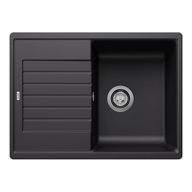 Blanco Zia 45 S Compact Silgranit mosogatótálca, fekete, excenter nélkül