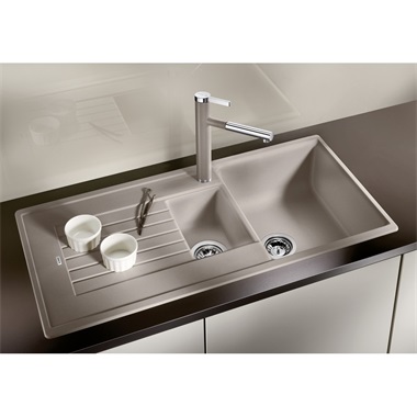 Blanco Zia 6 S silgranit mosogatótálca 100x50x20,2 cm, törtfehér, excenter nélkül