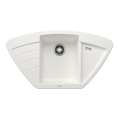 Blanco Zia 9 E silgranit mosogatótálca 93x51x19,2 cm, fehér, excenter nélkül
