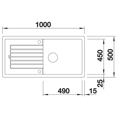 Blanco zia XL 6 S silgranit mosogatótálca, vulkánszürke, excenter nélkül