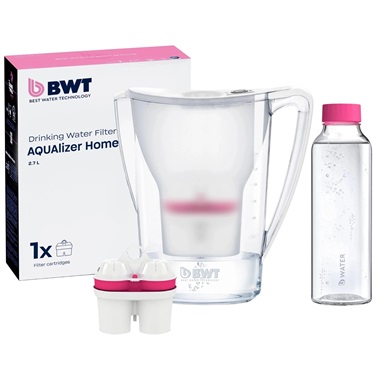 BWT Aqualizer home inclusive kancsó  2,7l fehér + üveg palack / manuális