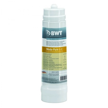 BWT Woda-Pure S-C aktívszenes vízszűrő és MM vízszűrő fej 3/8"