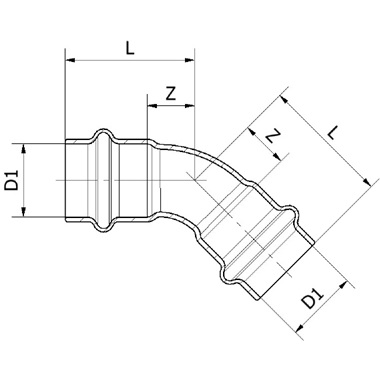 Conex & Banninger Maxi Pro ív 45° BB, 5/8"
