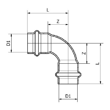 Conex & Banninger Maxi Pro ív 90° BB, 5/8"