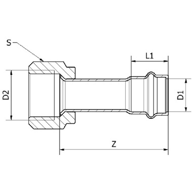 Conex & Banninger Maxi Pro réz peremes idom, sárgaréz hollandival 5/8"