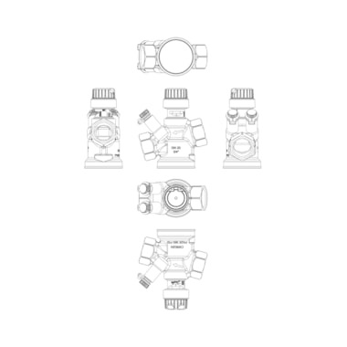 Danfoss AB-QM DN20 nyomásfüggetlen beszabályozó és szabályozó szelep 3/4"