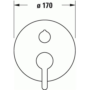 Duravit C.1 egykaros falsík alatti kádcsaptelep króm