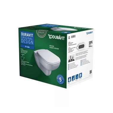 Duravit D-Code fali wc szett (wc mély öblítésű + lecsapódásgátlós ülőke)