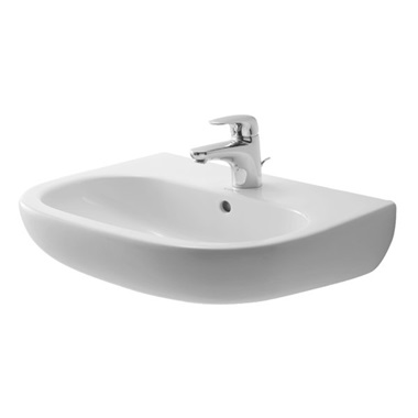 Duravit D-Code mosdó 60x46 cm, fehér, 1 csaplyukkal