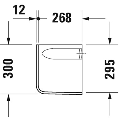 Duravit D-Code szifontakaró fehér
