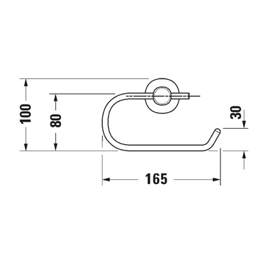 Duravit D-CODE wc-papírtartó Duravit D-CODE wc-papírtartó